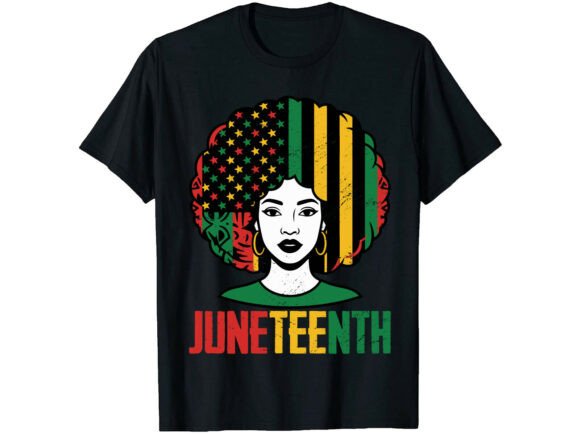 Afro Flag Pride Juneteenth T-Shirt Graphics