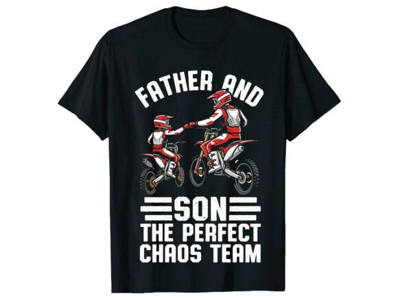 Father Son Chaos Team Father Day T-Shirt Graphics