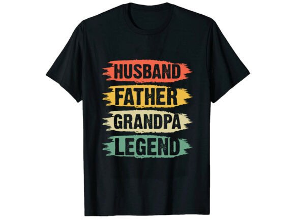 Husband Grandpa Father's Day T-Shirt Graphics