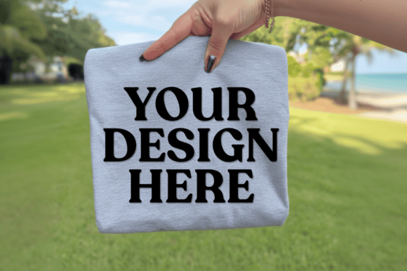 Light Gray Outdoor Pillow Mockup: Graphics for T-Shirts
