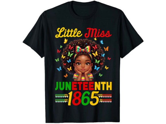 Little Miss 1865 Juneteenth T-Shirt Graphics