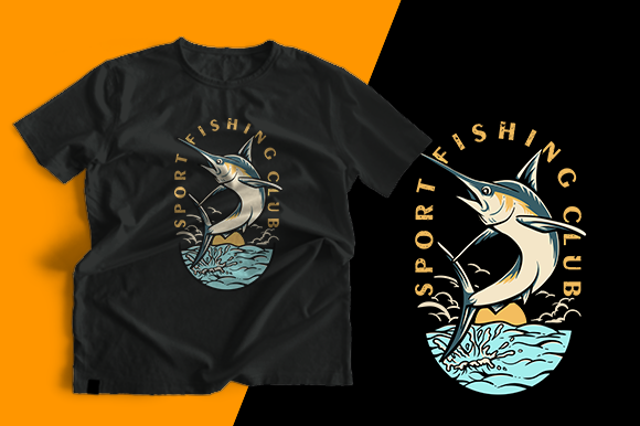 Sport Fishing Club Graphics & Print Templates Review