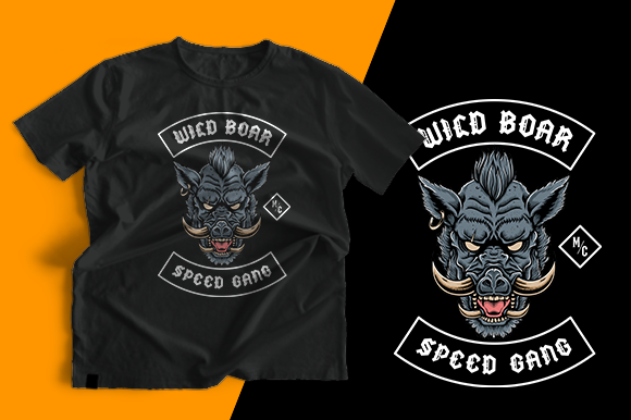 Wild Boar Speed: Graphics for Print Templates