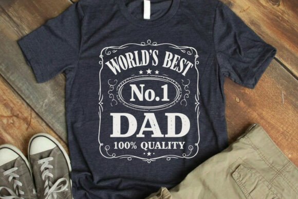 World-Best-No-1-Dad Graphics & T-Shirt Designs